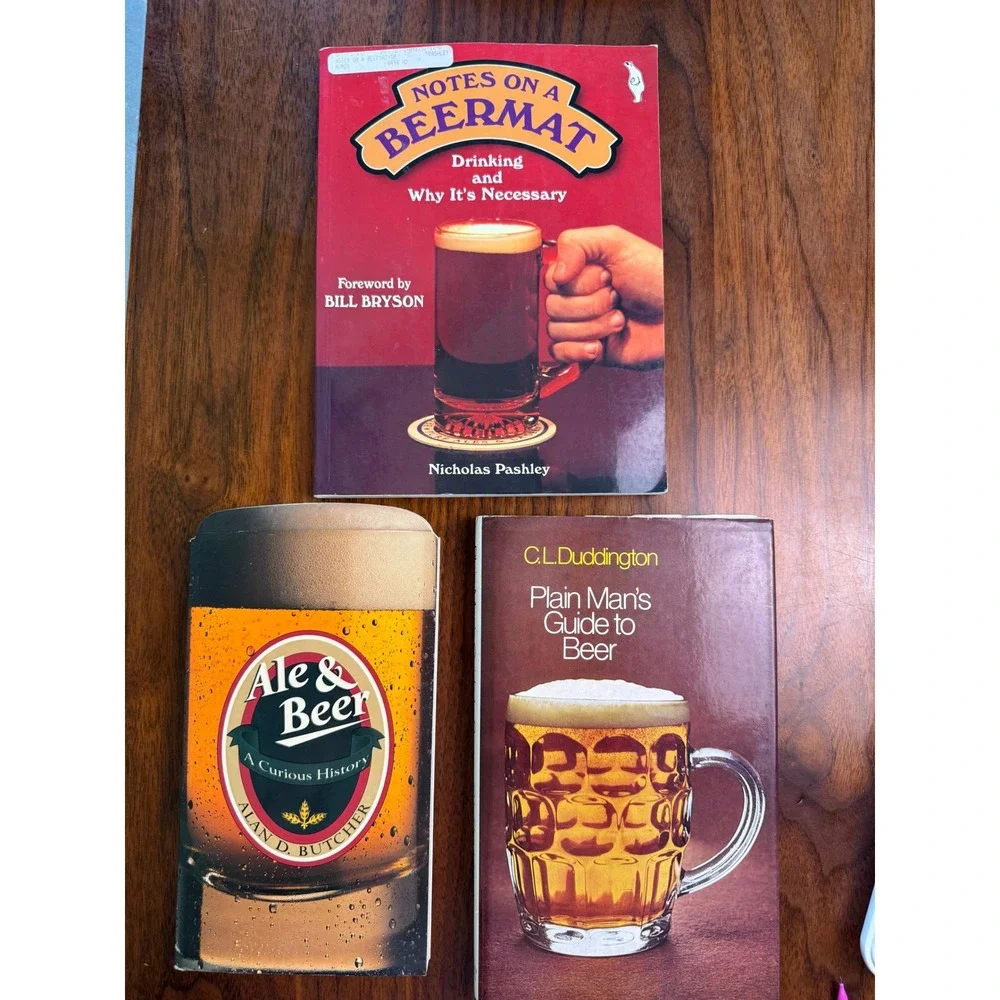 Vintage Beer Book Lot Notes on‎ a Beermat Ale & Beer Plain Mans Guide 3 Books